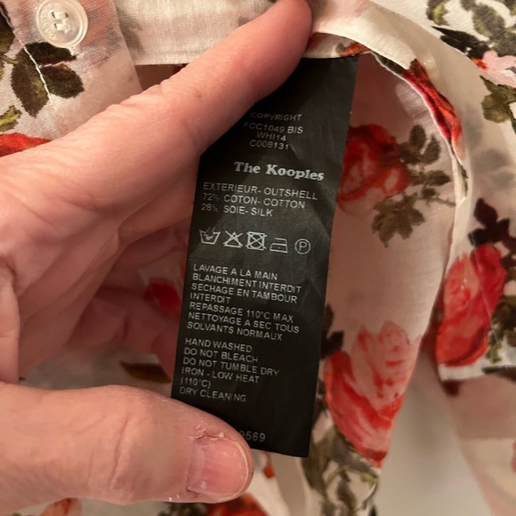 The Kooples cotton and silk floral lightweight shirt - Picture 7 of 10